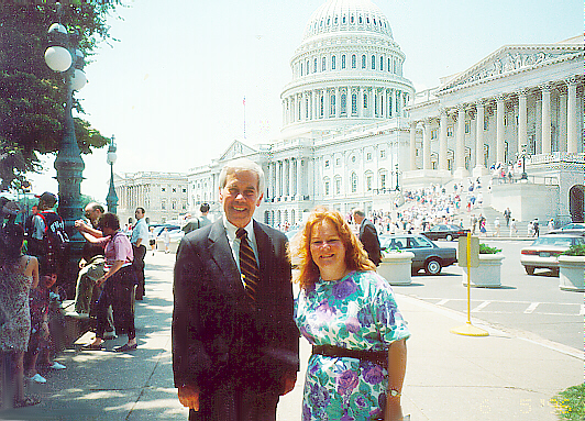 Monika Marks and Senator Lugar